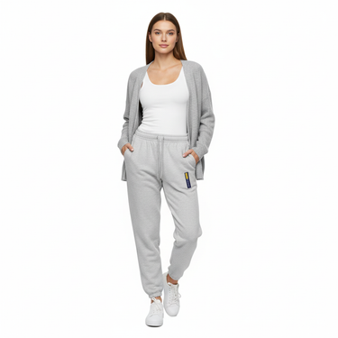 Athletic Heather Cardigan Look
