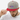 Man touching brim of heather grey and red snapback