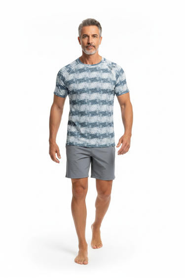 Mature model walking