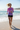 Pink Hibiscus Rash Guard Shoreline Run
