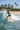 Teal Rash Guard Surfing