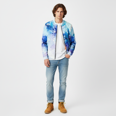 Watercolor Bomber Look 3