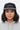 Female model close-up black grey cap confident