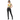 Geo Stripe Crop Top - Southeast Asian female model with leather pants