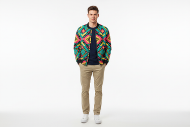 Open Jacket Navy Tee Look