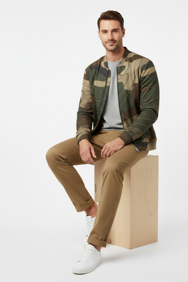 Sitting pose casual relaxed