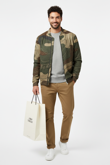 Store shopping look with bag