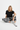 White female model front view sitting
