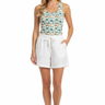 White Linen Shorts